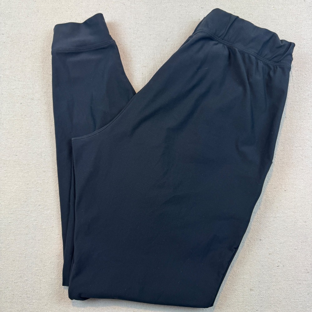 Under Armour Medium Joggers Women Black Tapered Athletic Pants Drawstring